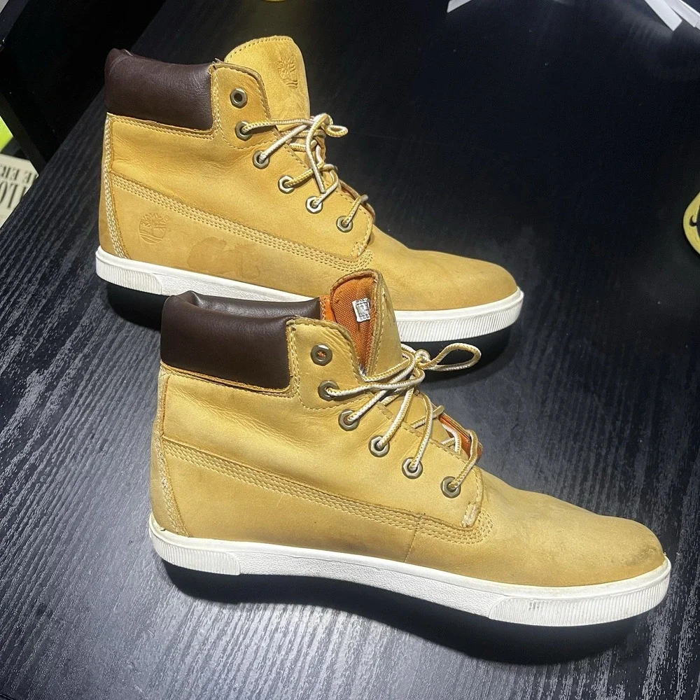 Timberland 2.0 6 Inch‎ Nubuck Leather Lace Up Juniors Boots Tan Size 7